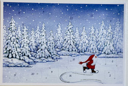 Adventtikslenterikortti Luistellen