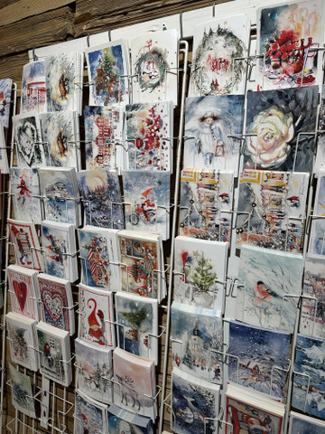 Mysteerilajitelma Minna Immosen joulukortteja 85 kpl