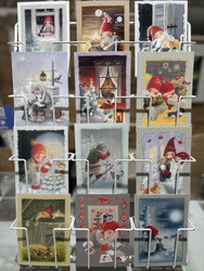 Kissat Kaarina Toivasen joulukorteissa