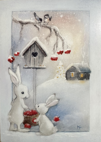 Herkkukori Kaarina Toivasen joulukortti KT 415