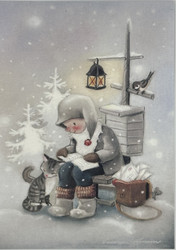 Postitoimipaikka Kaarina Toivasen joulukortti KT 406