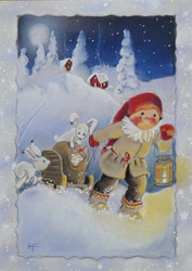 Kaarina Toivasen joulukortti Salaseura KT 230