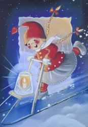 Tuikkivat tulet Kaarina Toivasen joulukortti KT 322