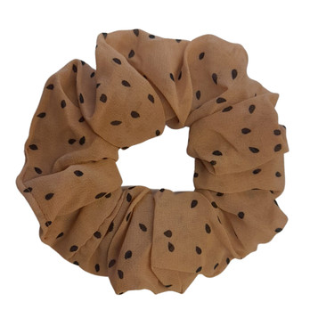 Pilkullinen scrunchie -kahvi-