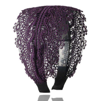 Violetti hiuspanta -pitsi-