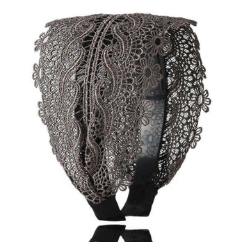 Harmaa hiuspanta -pitsi-