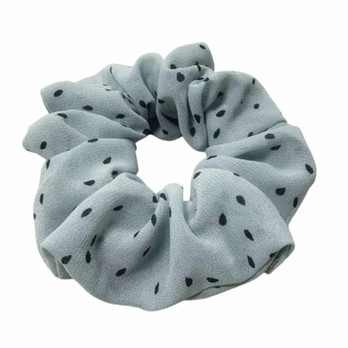 Pilkullinen scrunchie -sininen-