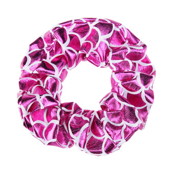 Scrunchie pinkki -hohtava-