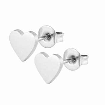 Mini sydän nappikorvikset -ho- 
