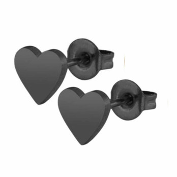 Mini sydän nappikorvikset -mu-