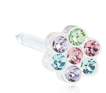 Blomdahl korvien kukka-rei´ityskoru 4mm (eri värejä)