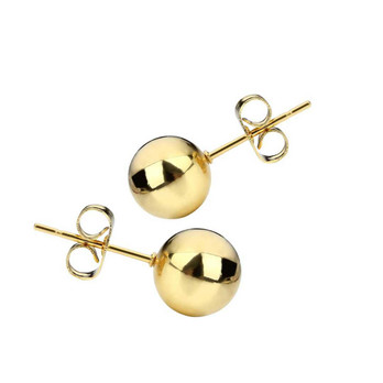 Pallo nappikorvikset 3-8mm -kulta-