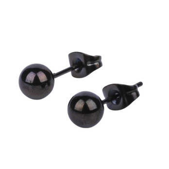 Pallo nappikorvikset 3-8mm -musta-