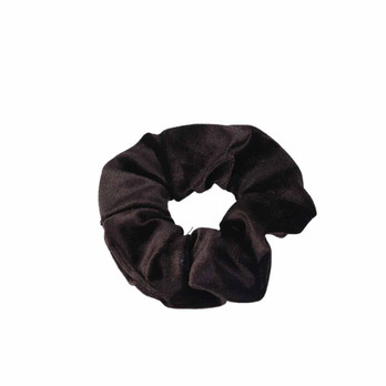 Musta scrunchie ponnari -pehmeä-