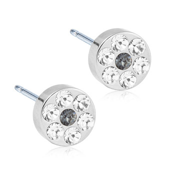 Blomdahl crystal titanium 5mm -musta-