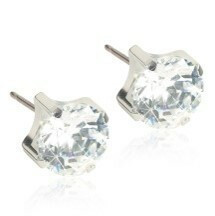 Blomdahl Tiffany 4mm -hopeoitu-