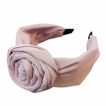 Hiuspanta ruusukkeella -lila-