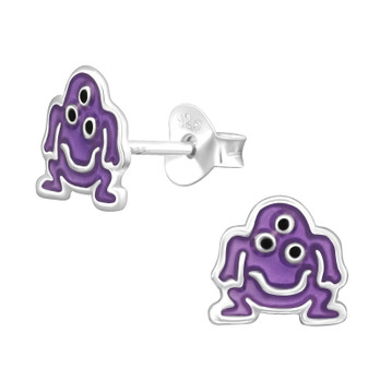 Hopeiset nappikorvakorut -olio-