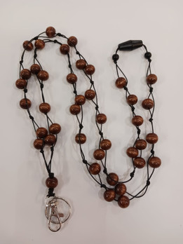 Avainkaulanauha -ruskea-  (80-160cm)