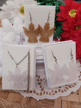 Blingbling suojelusenkeli korvakorut -kulta-