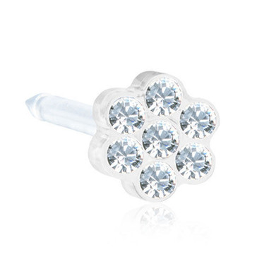 Blomdahl korvien kukka-rei´ityskoru 4mm (eri värejä)