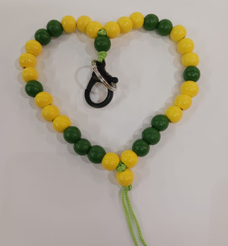 Helmikoru avaimille -keltainen&vihreä-