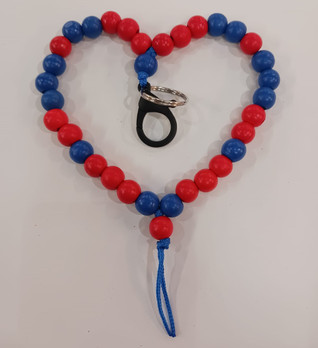 Helmikoru avaimille -punainen&sininen-