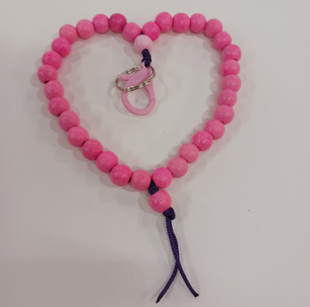 Helmikoru avaimille -pinkki-