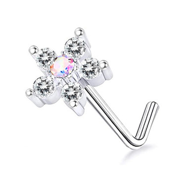 Nenäkoru kirkas kukka 0.8mm teräs