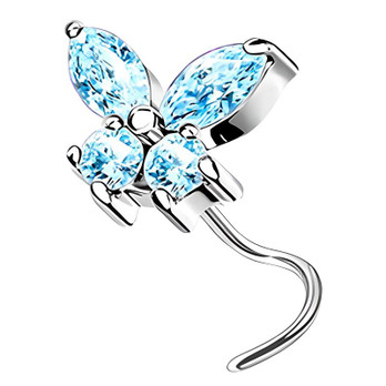 Nenäkoru sininen perhonen 0.8mm