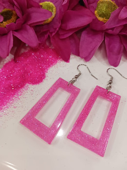 Blingbling pinkit kehys-korvakorut