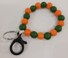Rannekoru avaimille -oranssi&vihreä-