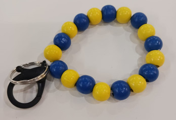 Rannekoru avaimille -sininen&keltainen-