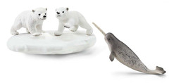 Schleich 42531 Jääkarhut, sarvivalas ja jäälautta