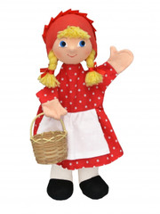 Käsinukke 26047a Punahilkka, valk essu