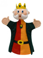 Käsinukke 22180A Kuningas, vihreä-oranssi