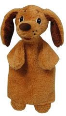 Käsinukke 24602a Koira, ruskea luppa