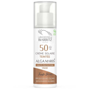 Alga Maris sävyttävä aurinkovoide kasvoille, sävy Golden SPF50