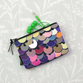 Paljetti -vetoketjukukkaro