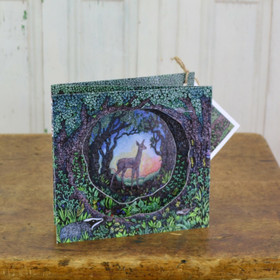 Auringonlasku -taidekortti