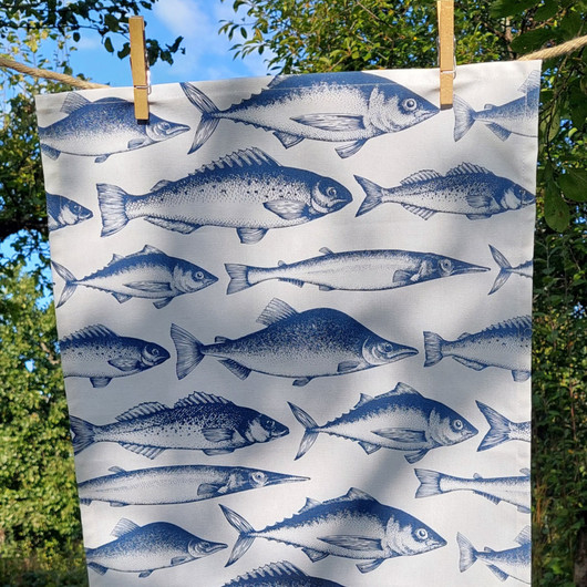 Kalat -keittiöpyyhe