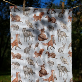 Kuusamo -keittiöpyyhe vohvelikankaasta