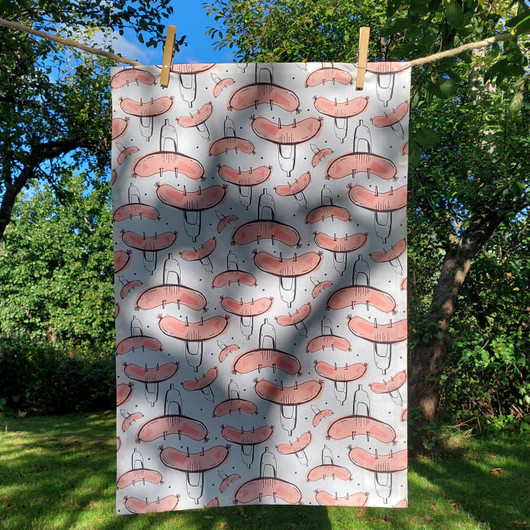 Makkara -keittiöpyyhe