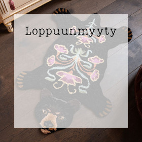 Mustakarhu -sisustusmatto