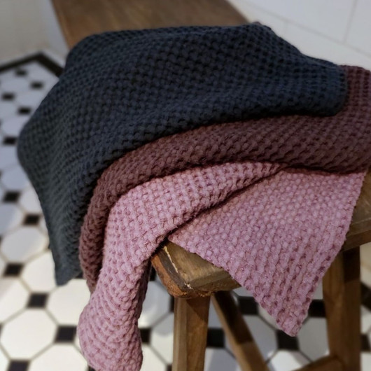 Pellava/Puuvilla -vohvelipyyhe