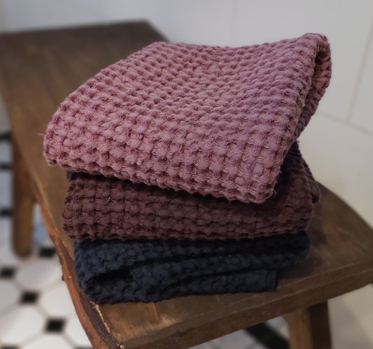 Pellava/Puuvilla -vohvelipyyhe