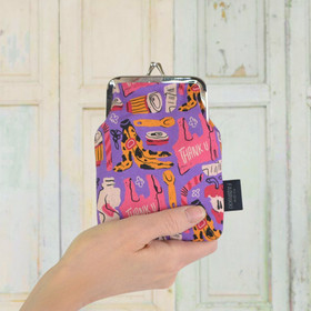 Roskat roskikseen kiitos -pieni kukkaro