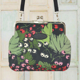 Viinimarjat -kukkarolaukku Maxi