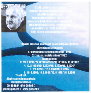 Raamattutunteja 2 – Seurapuheita (6 CD-levyä) | Erkki Leminen