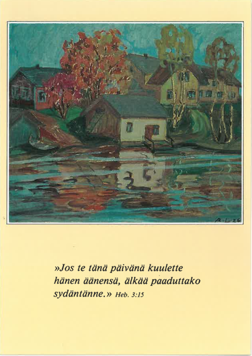 Raamatunlausekortti – Hebr. 3:15